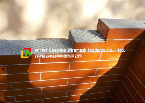 Wall Construction Metal Mesh , House Security Expanded Steel Mesh Sheets 