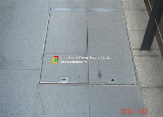 Hot Galvanised Manhole Cover With Hinge , Replacement Manhole Cover 0.1 - 2m Width