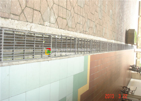 Butt Welded Steel Grate Drain Cover Bearing Bar For Plaza Drainage System