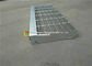 Chequer / MS Plate Galvanized Steel Steps Air Opening High Slip Resistance