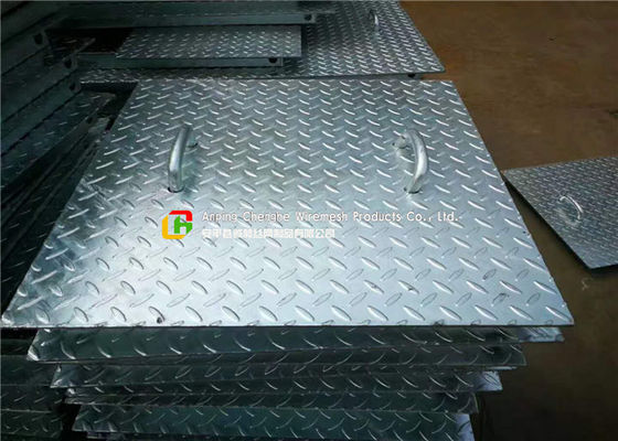 Lightweght Compound Steel Grating Anti - Explosion With Handle / Armrest